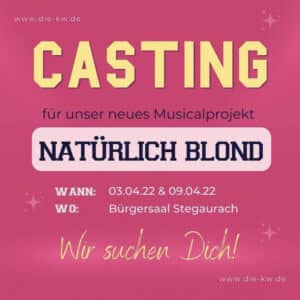 Casting zu „Natürlich Blond“